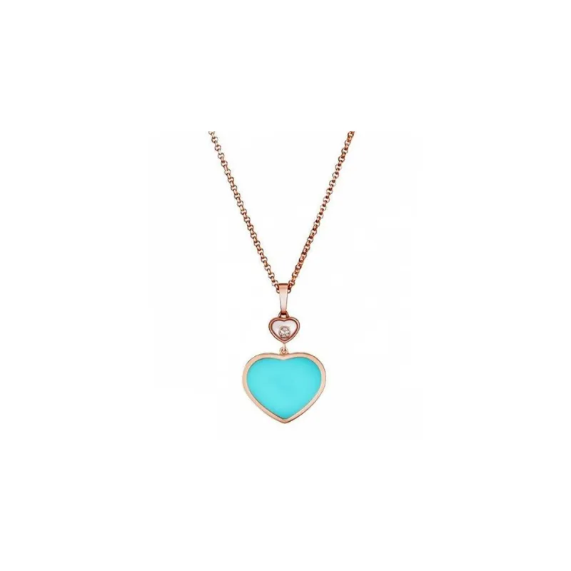 Chopard Happy Hearts Necklaces Women's Blue-0