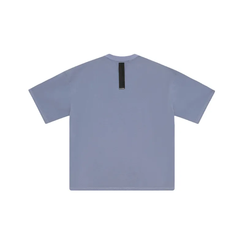 LVXWA T Shirt Unisex Dark Dusty Blue-1
