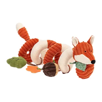 JELLYCAT Forest Animal Collection Little Fox Spiral Activity Toy Dolls Plush Doll 13cm High