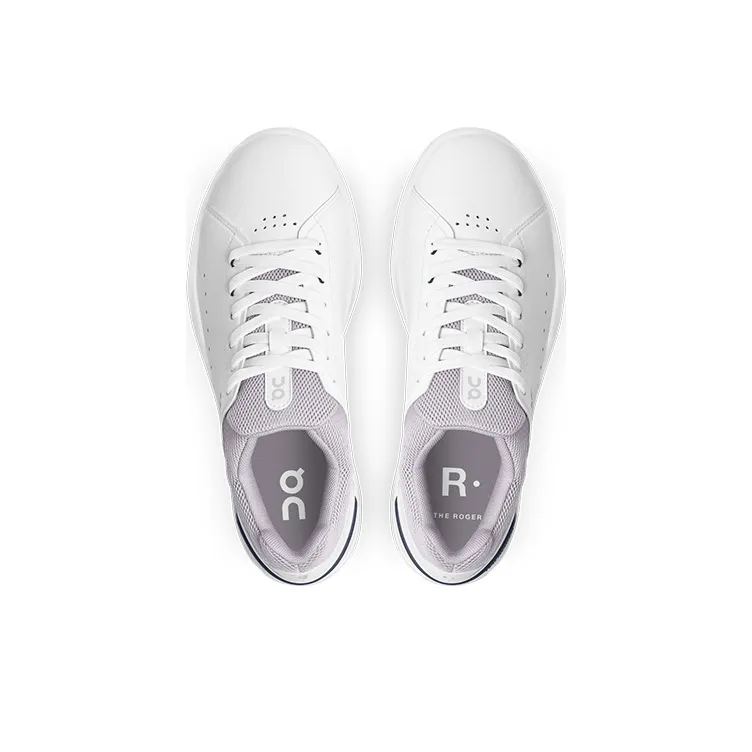 On The Roger Advantage White Lilac Women's-3