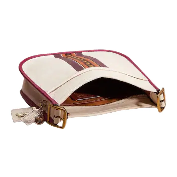 COACH Emery Pebbled Leather Crossbody Bag Tubas Women's White-2