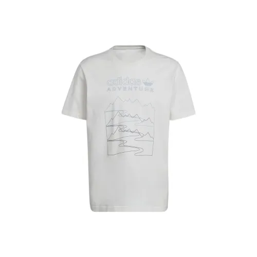 Adidas Originals ADVENTURE MOUNTAIN FRONT T-Shirts Men White