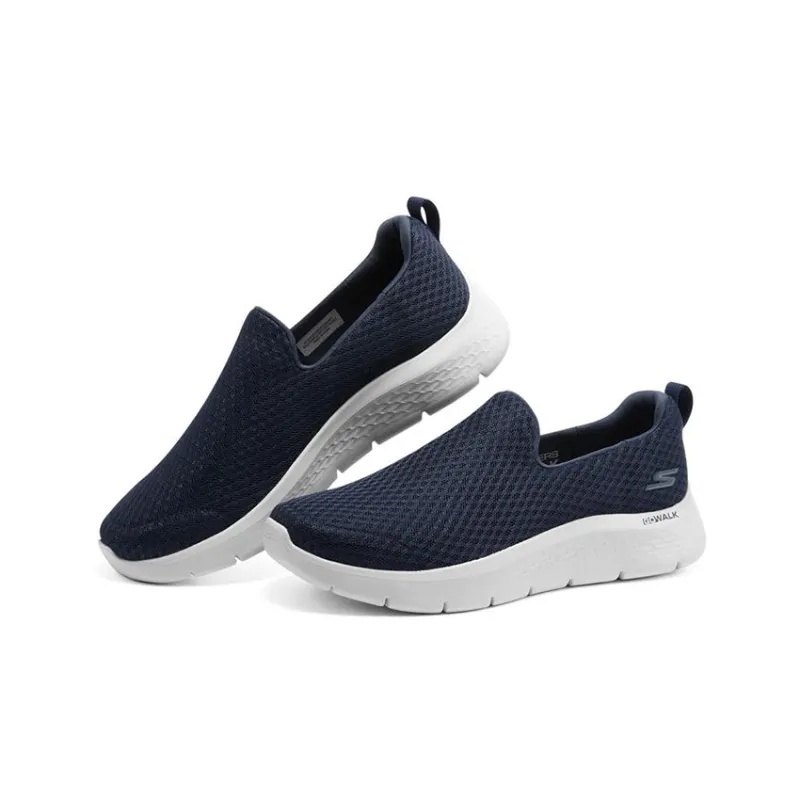 Skechers Go Walk Fle Cushioning Anti Slip And Wear Resistant Low Top Casual Shoes Men's Navy-2