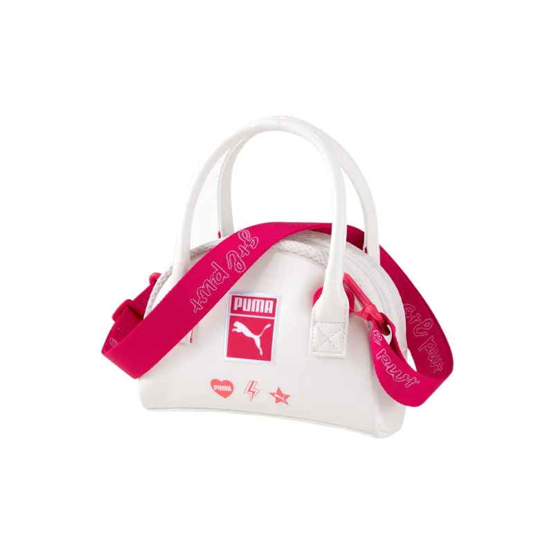 PUMA Polyester Shoulder Bag Crossbody Bag Handbag Mini Women's White/Pink-0