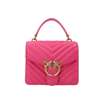PINKO Sheepskin Handbag Women's Pink