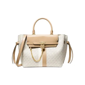 MICHAEL KORS Leather Crossbody Bags Handbags Large Size Women's Vanilla White/Camel