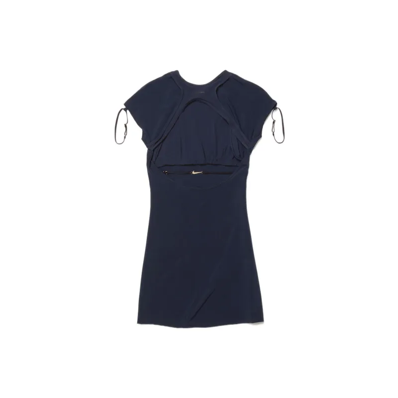 Jacquemus Short Sleeved Dresses Women's Blue-1