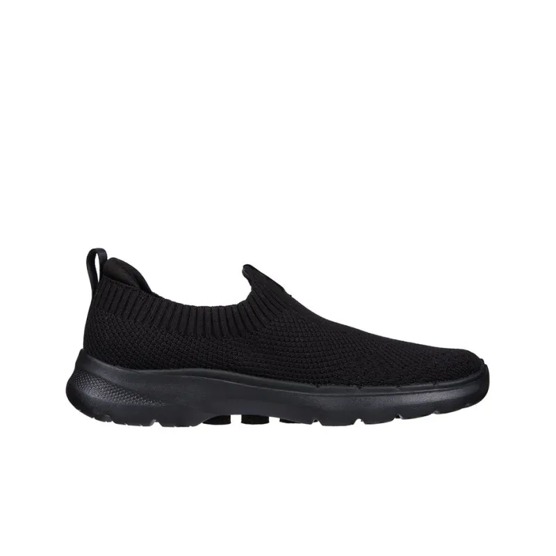 Skechers Go Walk 6 Cushioning Support Rebound Low Top Casual Shoes Women's All Black-1