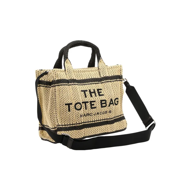 MARC JACOBS Natural Raffia Tote Handbag Tubas Women's Light Umber-1