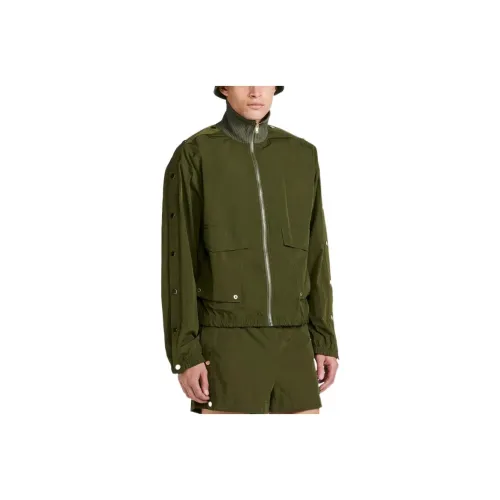 DION LEE Jackets Unisex Olive Green