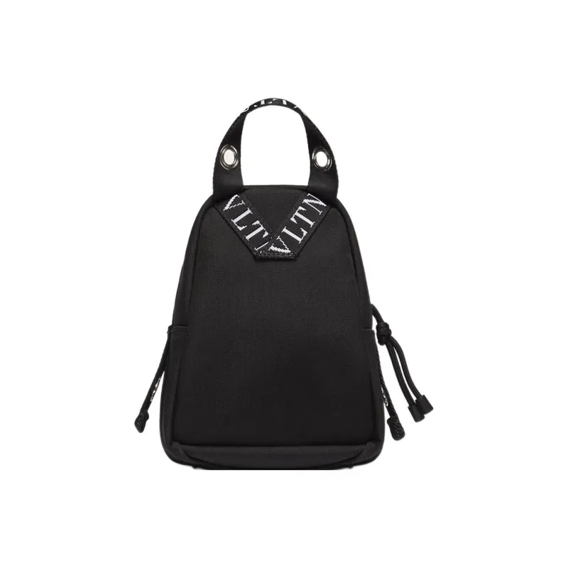 Valentino VLTN Nylon Backpack Mini Unisex Black, White-2