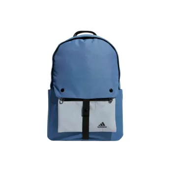 Adidas Polyester Backpack Regular Unisex Blue, Gray & Multicolor