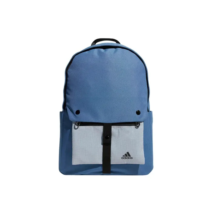 Adidas Polyester Backpack Regular Unisex Blue, Gray & Multicolor-0