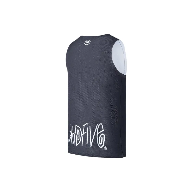 LiNing Badfive Basketball Jerseys Men's Black Basic White-1