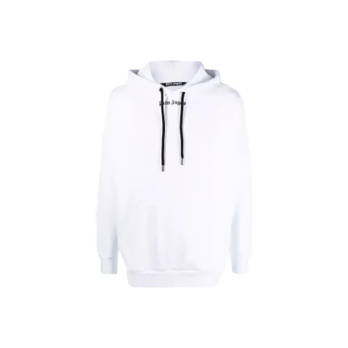 PALM ANGELS Over The Head Logo Hooded Sweatshirt 