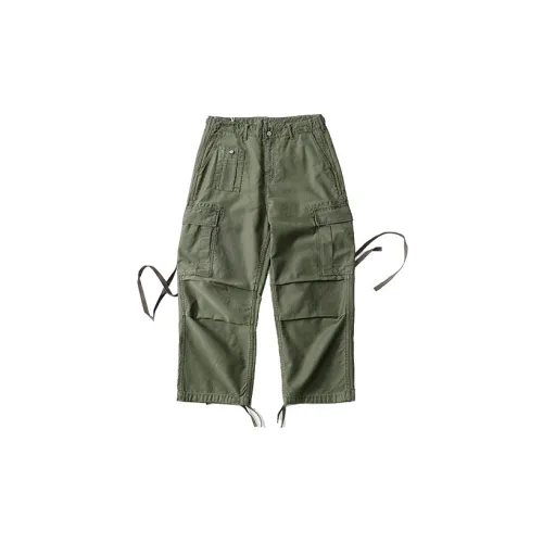 TEKABLU Suit Trousers Men Army Green