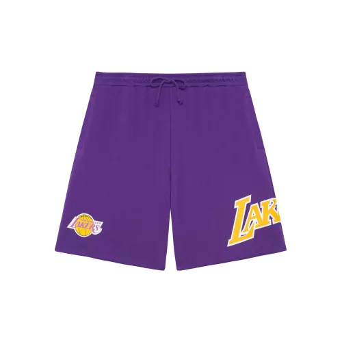 Mitchell Ness Casual Shorts Men Purple