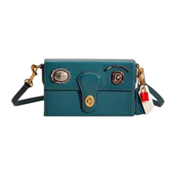 COACH Rectangle Leather Handbag, Crossbody Bag Women's