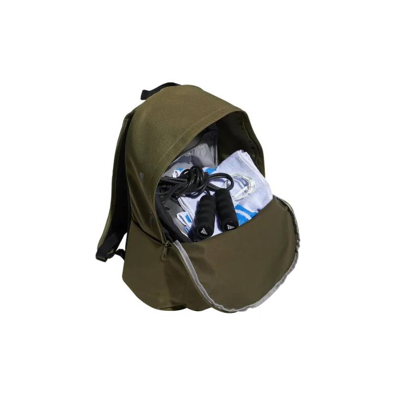 Adidas Recycled Polyester Backpack Regular Unisex Dark Olive Green-3