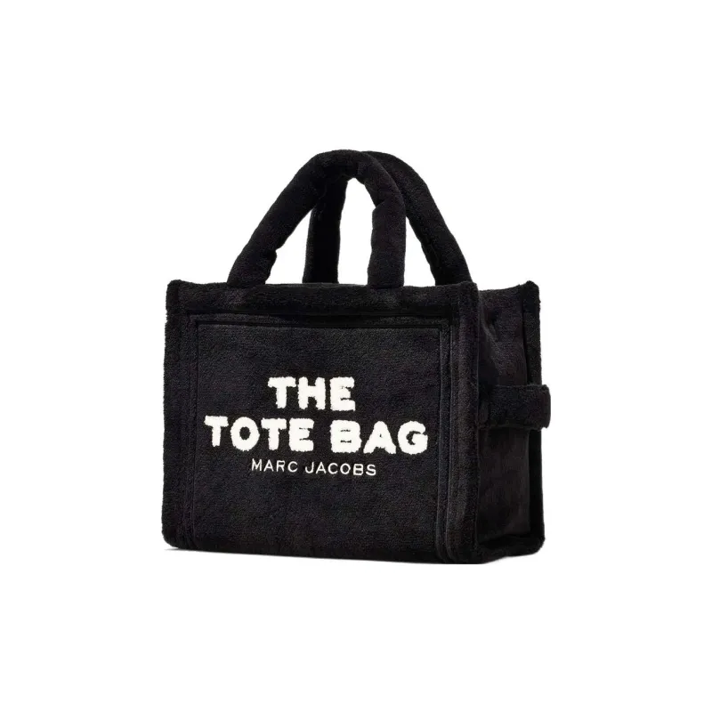 MARC JACOBS Terry Fabric Tote Crossbody Bag Trumpets Women's Black-1
