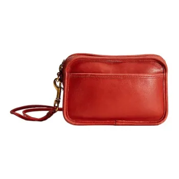 COACH Carnival Leather Crossbody Bag, Shoulder Bag Small Size Women's Red
