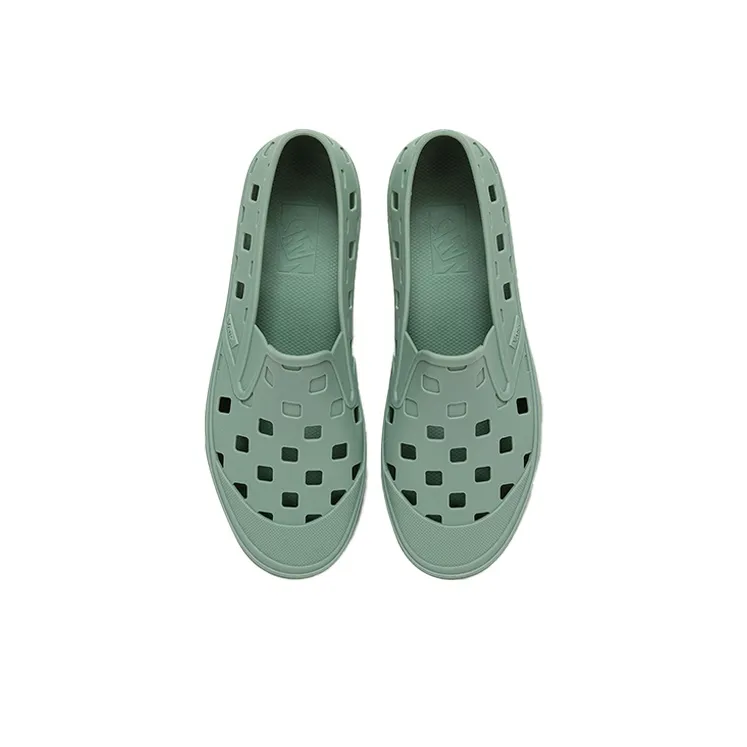 Slip On Trek Vans 'Green Milieu'-2