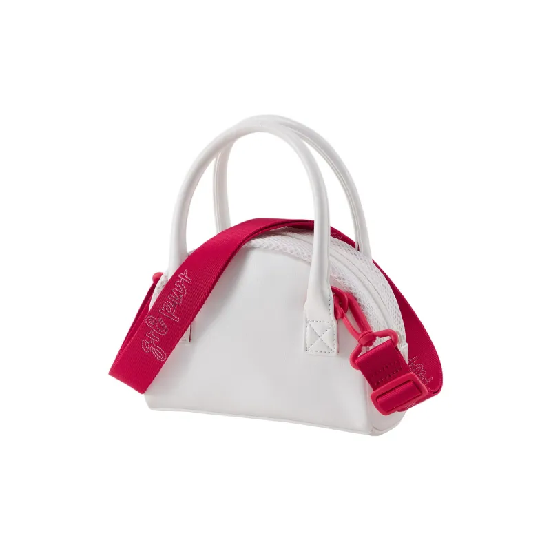 PUMA Polyester Shoulder Bag Crossbody Bag Handbag Mini Women's White/Pink-1