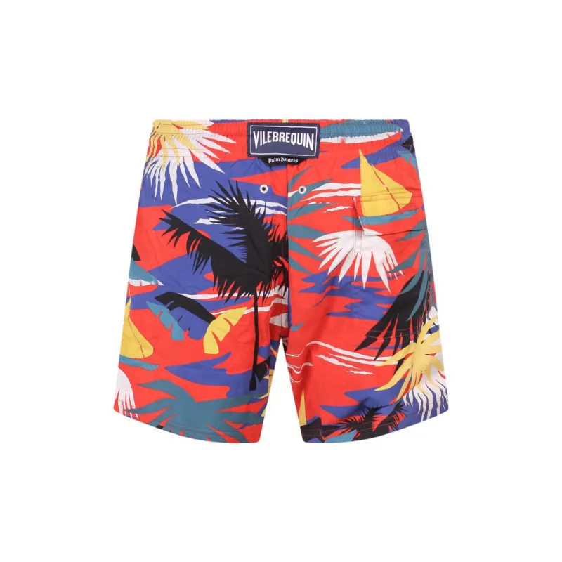 PALM ANGELS X Vilebrequin Palm Tree Print Swim Shorts-1