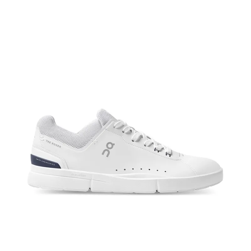 On THE ROGER Slip Resistant Cushioning Wear Resistant Lightweight Low Top Skateboard Shoes Men's White Ink Black-1