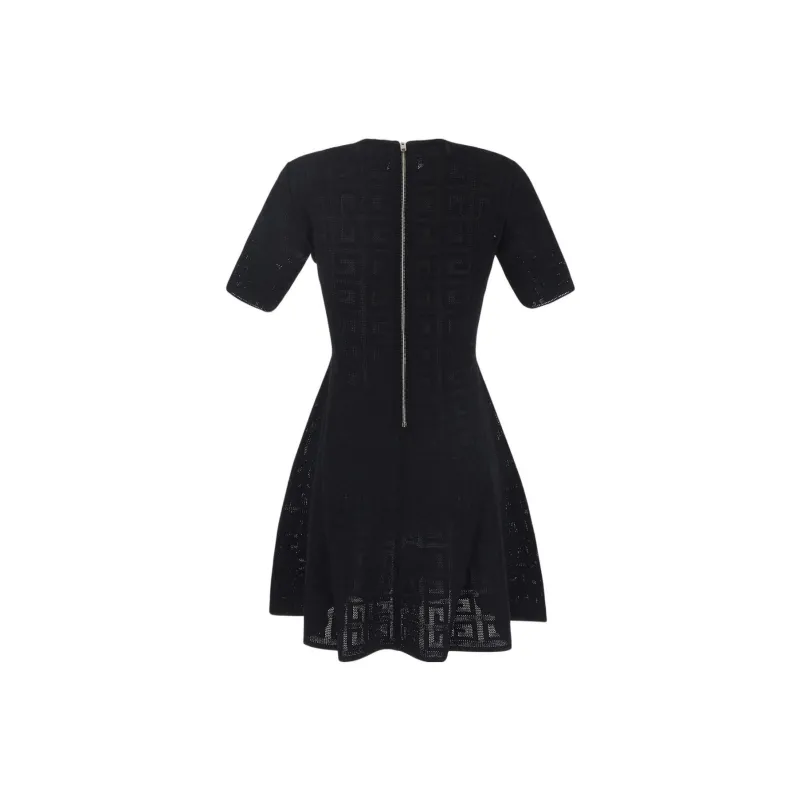 Givenchy 4G Jacquard Flared Mini Dress-1