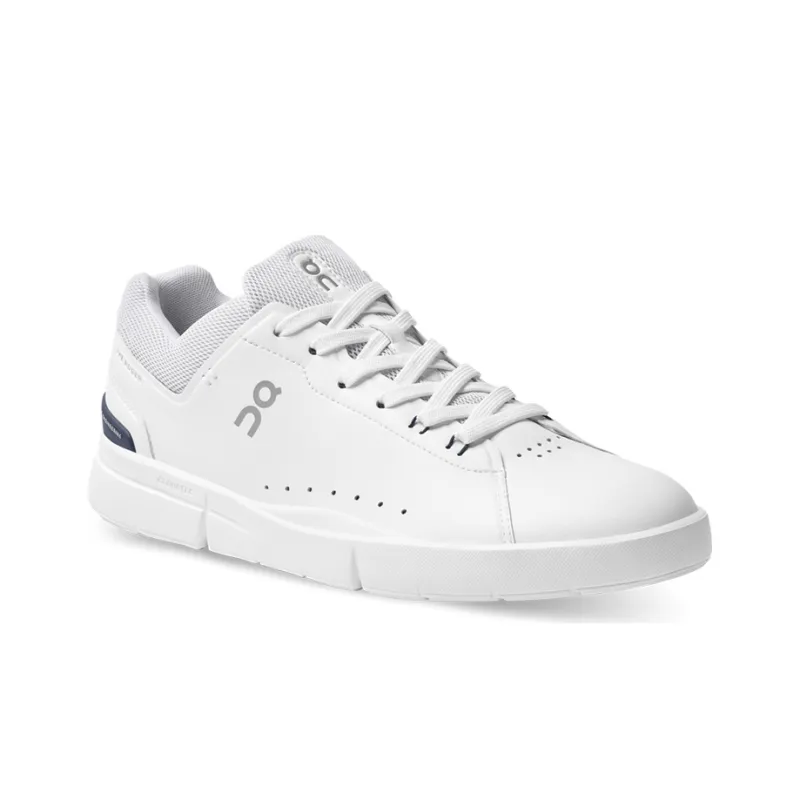 On THE ROGER Slip Resistant Cushioning Wear Resistant Lightweight Low Top Skateboard Shoes Men's White Ink Black-2