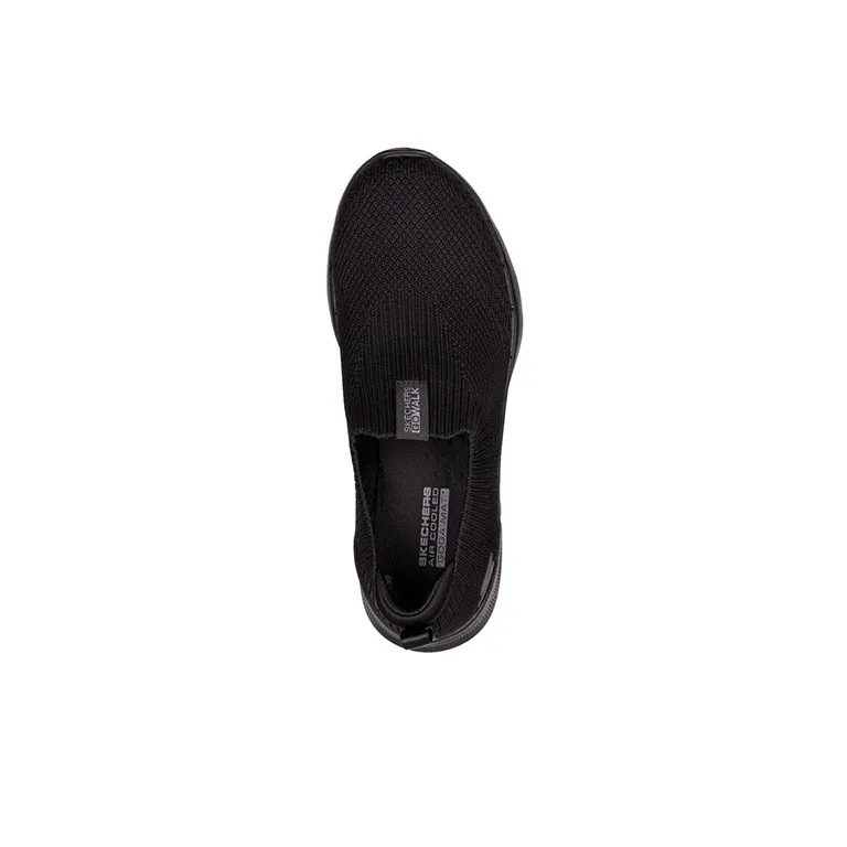 Skechers Go Walk 6 Cushioning Support Rebound Low Top Casual Shoes Women's All Black-3