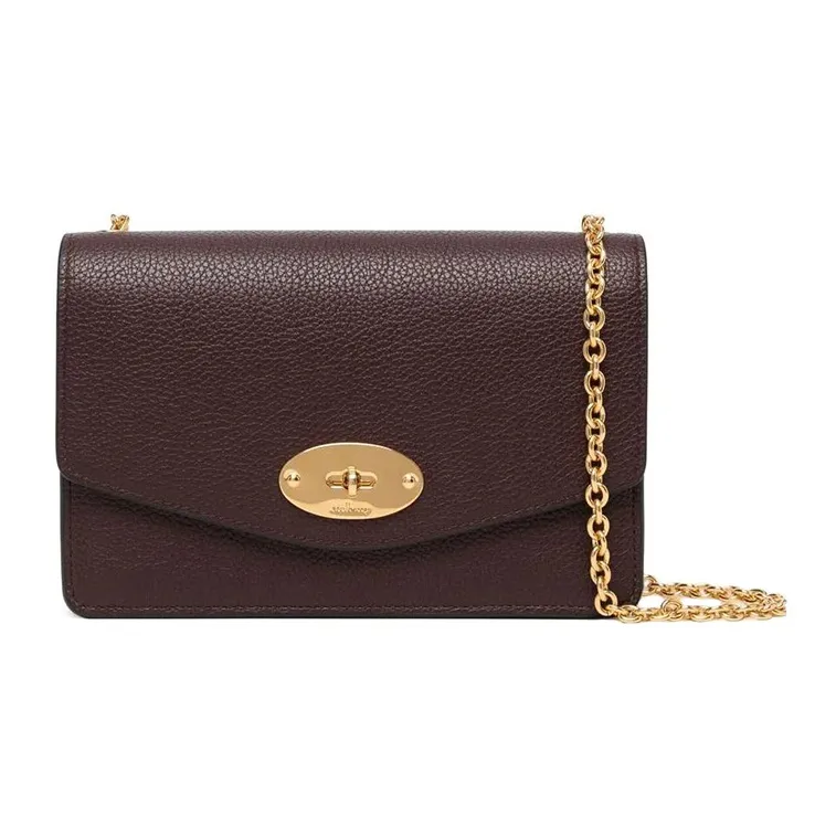 Mulberry Leather Shoulder Bag Women's Red-0