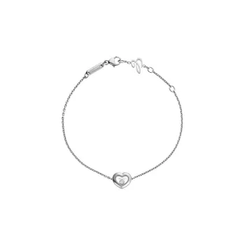 Chopard 18kt White Gold Happy Diamonds Icons Bracelet
