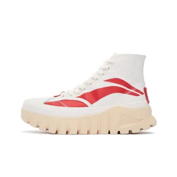 LiNing Wave Cushioning Anti Slip And Wear Resistant Height Increasing High Top Casual Shoes Women's