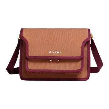 MARNI Trunk Polyester Trunk Bag, Shoulder Bag, Crossbody Bag Medium Size Women's Orange Pink