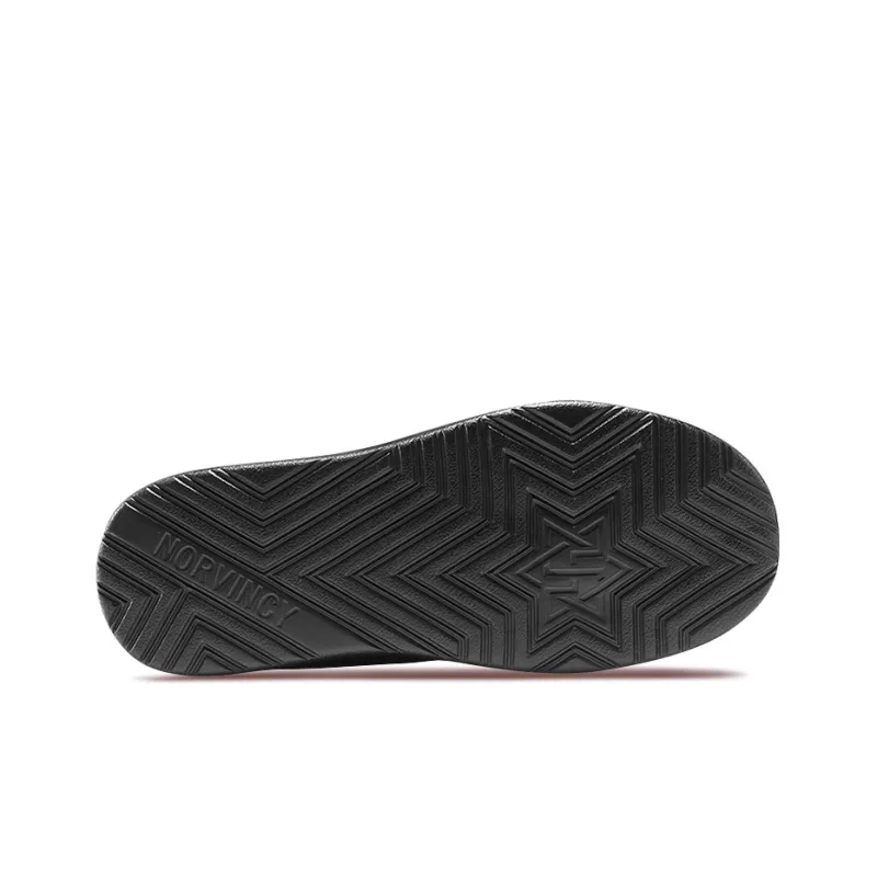 NORVINCY Low-Top Stylish Skateboarding Shoes Unisex Black-4