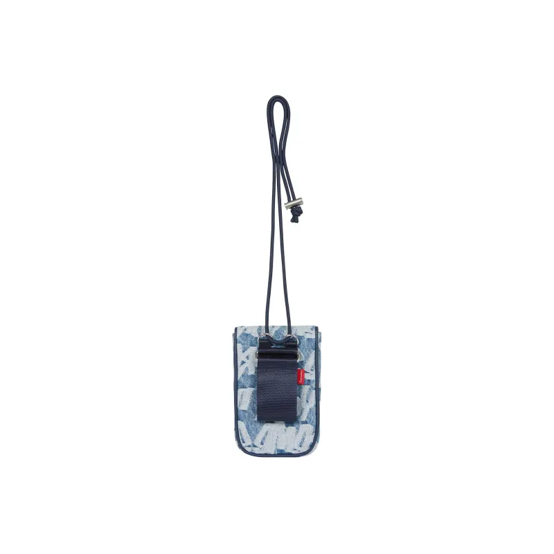 Supreme 100% Cotton Denim Neck Pouch Crossbody Bag, Shoulder Bag Unisex Multicolor-8