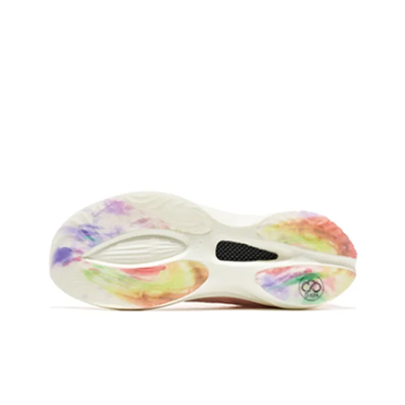 Erke Strange Bullet 3.0 Running Shoes Women's Low Top Cotton White/Fluorescent Nude-3