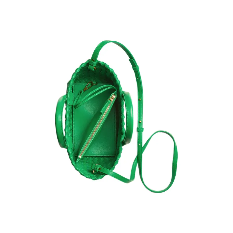 Bottega Veneta Cabat Intreccio Tote Bag Mini Parakeet-2