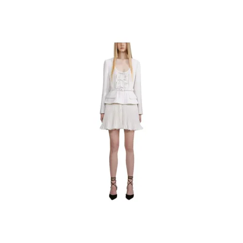 Self-portrait Long-Sleeved Dresses Women's White