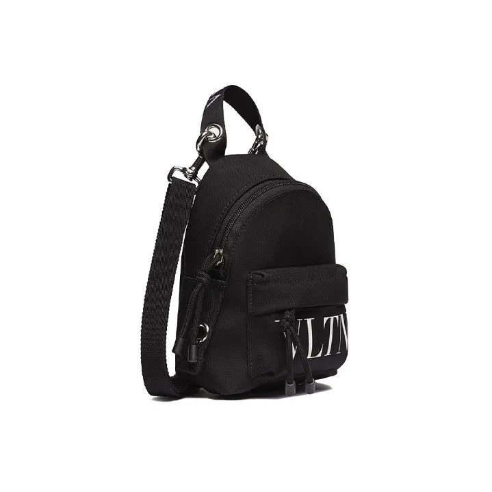 Valentino VLTN Nylon Backpack Mini Unisex Black, White-1