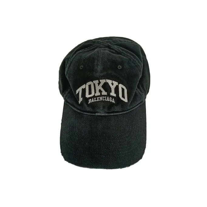 Balenciaga City Collection Baseball Caps Unisex Black-0