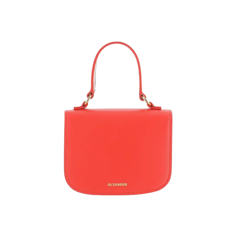 JIL SANDER Calfskin Handbag Women's Red-0