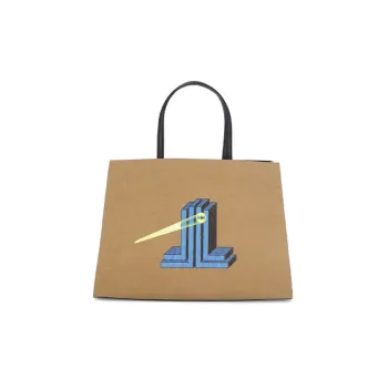 Lanvin × Dc Comics Batman Collaboration Lanvin X Batman Polyester Handbag Men's Light Brown