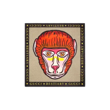 GUCCI Silk Scarves Unisex Multicolor