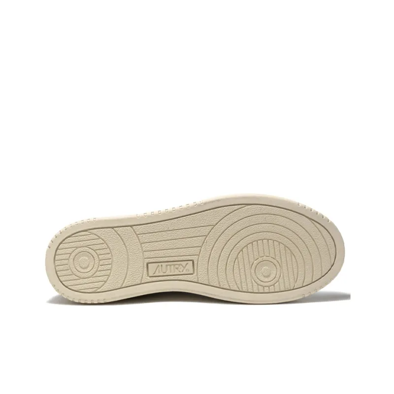 AUTRY Medalist Leather Low White Amazon Beige-3