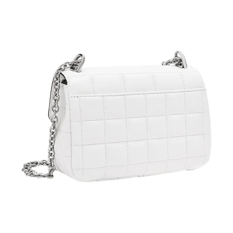 MICHAEL KORS Soho Sheepskin Shoulder Bag Women's Pure White-1