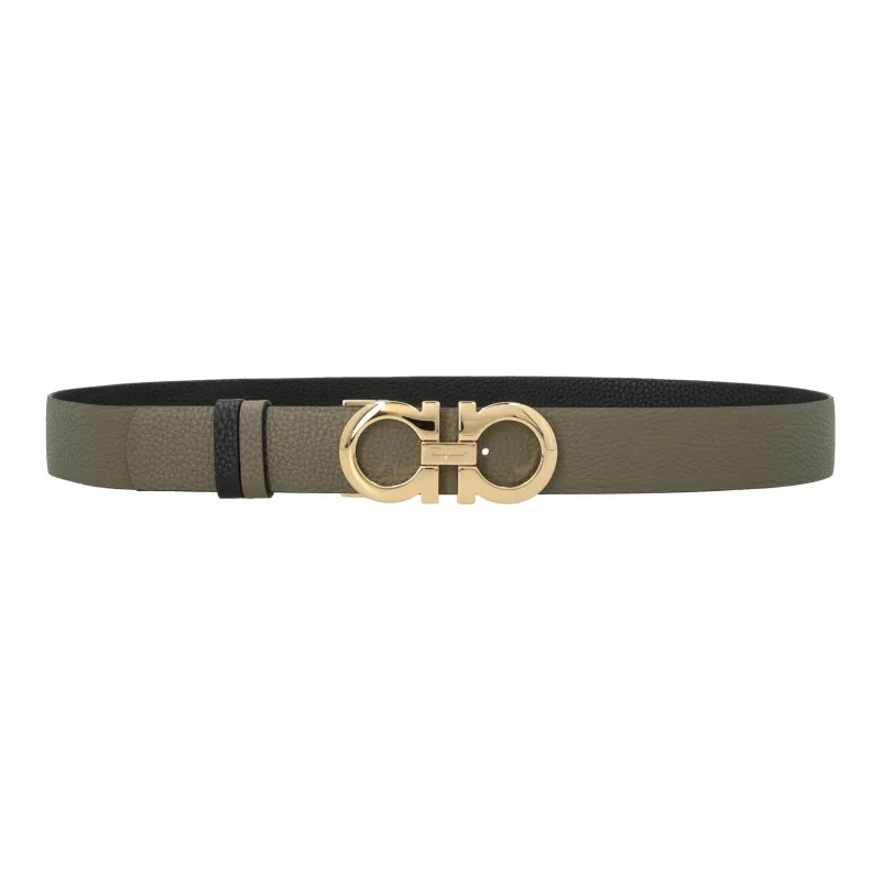 Ferragamo Leather Belts Men Green-0