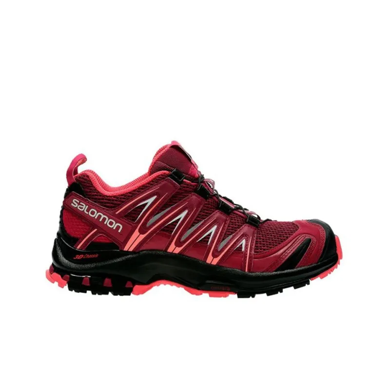 SALOMON XA PRO 3D Cushioning, Slip Resistant, And Abrasion Resistant Low Top Outdoor Shoes Women's Red-1